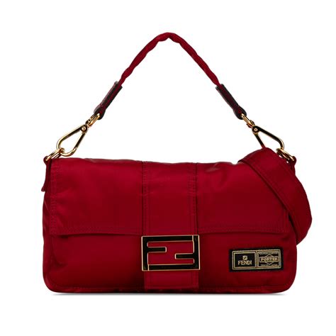 fendi porter yoshida|FENDI Porter Yoshida Nylon Baguette Satchel.